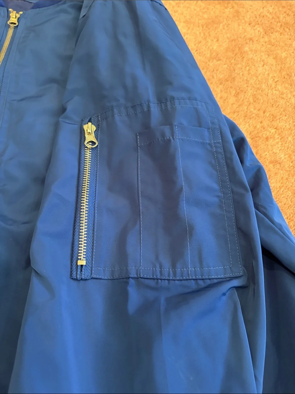 Los Angeles Dodgers Royal Blue Bomber Jacket with LA Logo JH design group men 2X - Picture 4 of 5